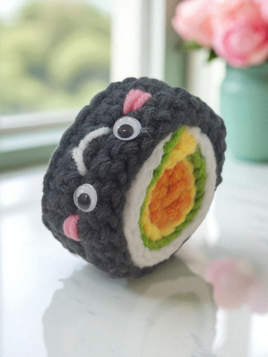 Fun crochet - California Roll Sushi Basic Crochet Class ** Popular 👑