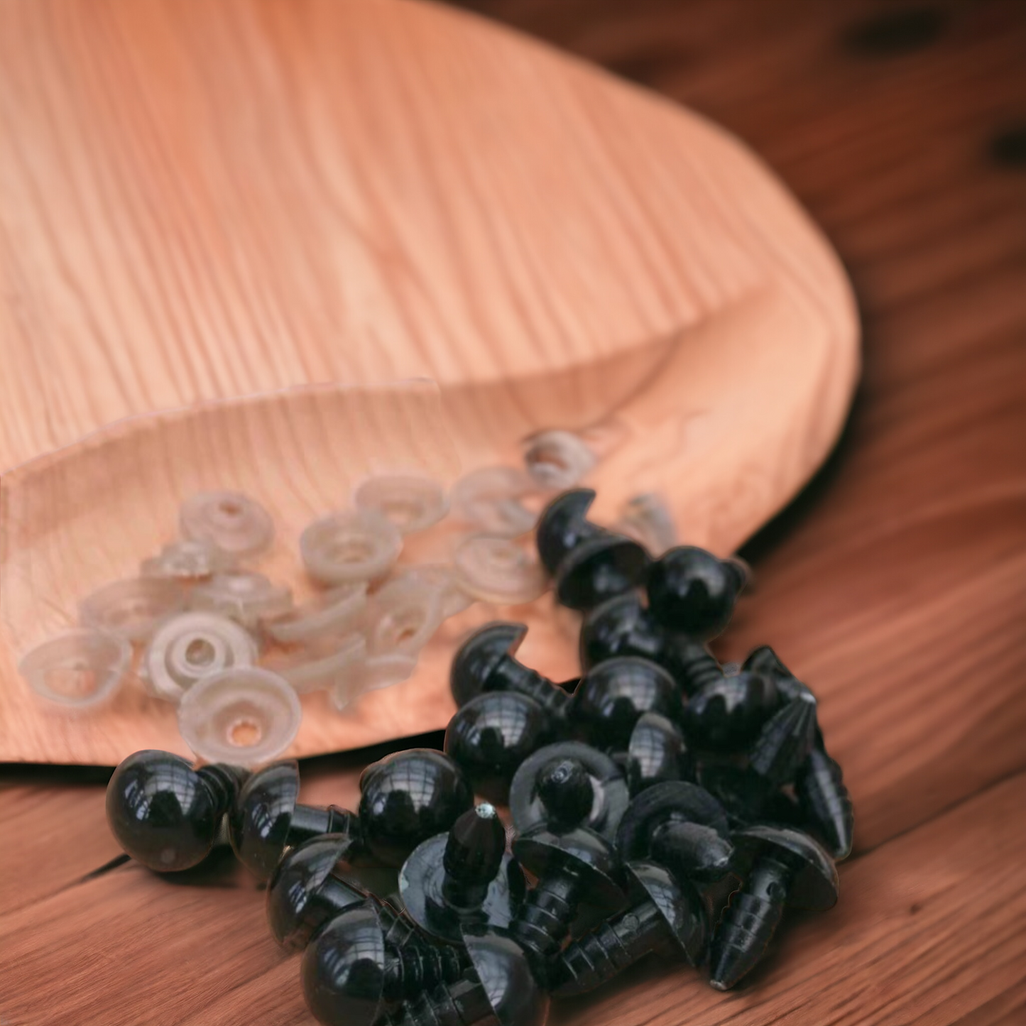 Black Round Safety Eyes ( 10 pairs )