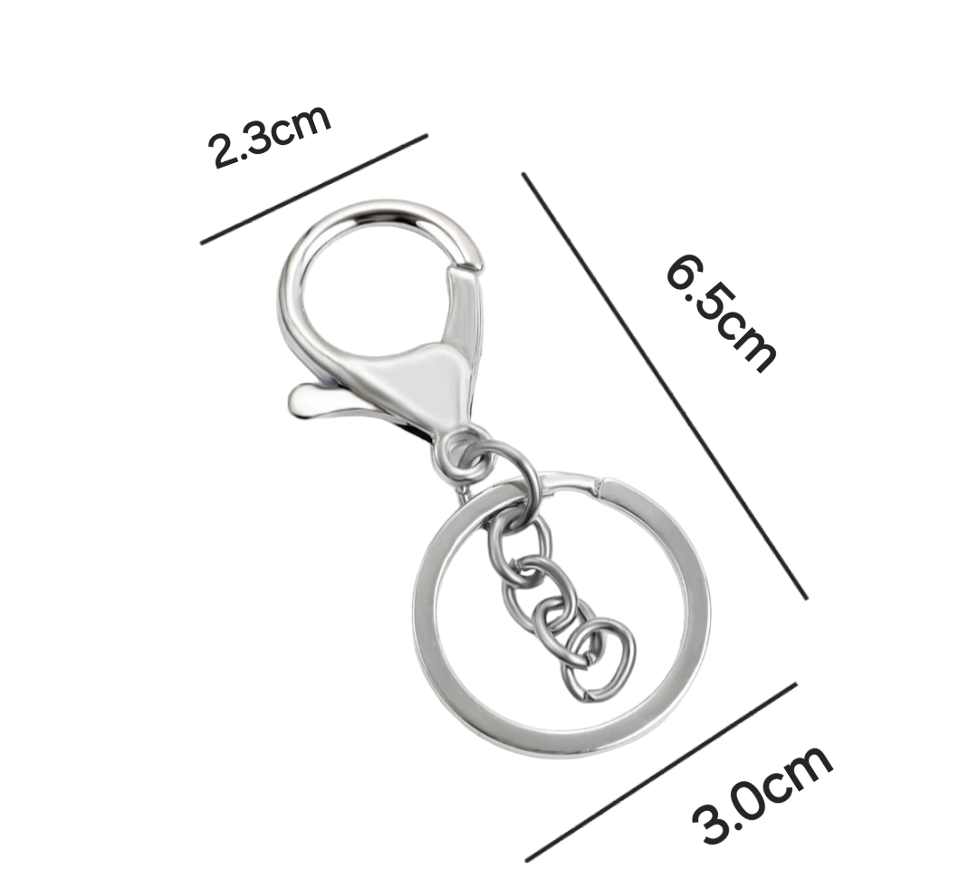 Lobster Clasp & keyring ( 10 pcs )