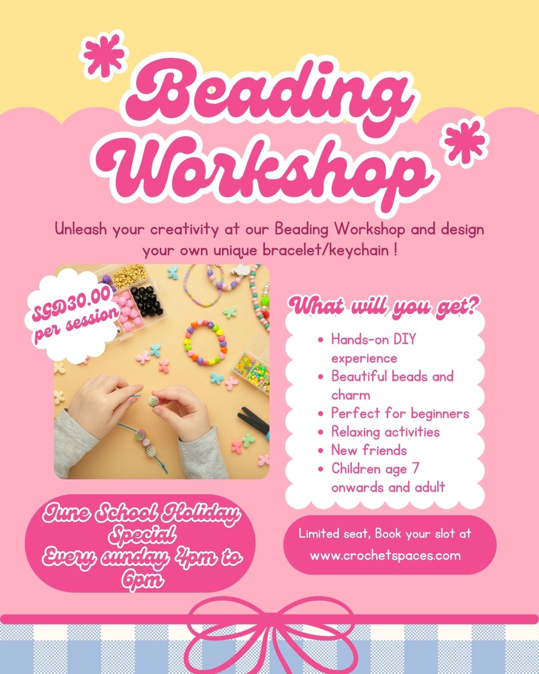 Beading Workshop - June School Holiday Special Program
