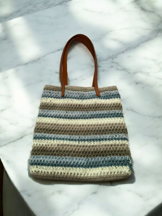 Crochet Tote Bag-  By Dordor Craft Room