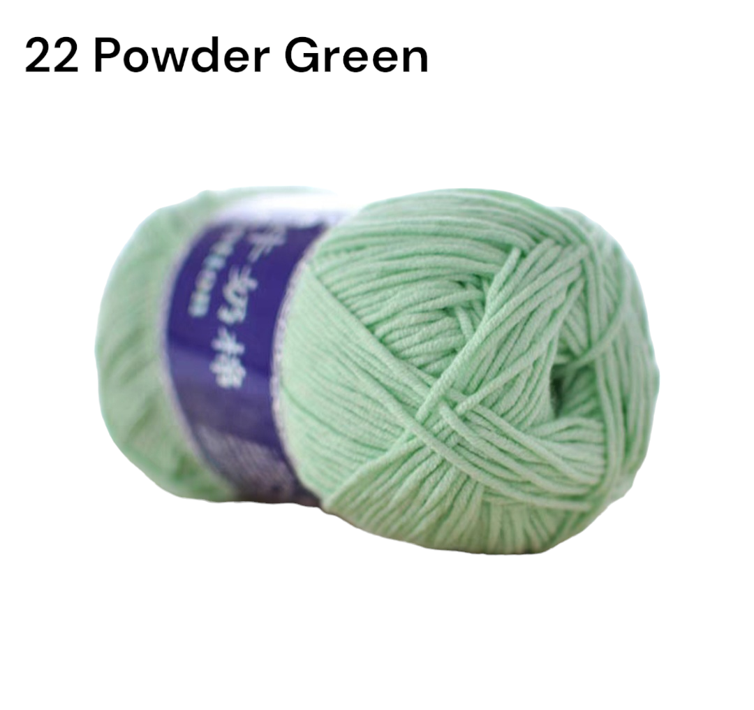 5ply Milk Cotton Yarns 100grams 雪妃尔 series