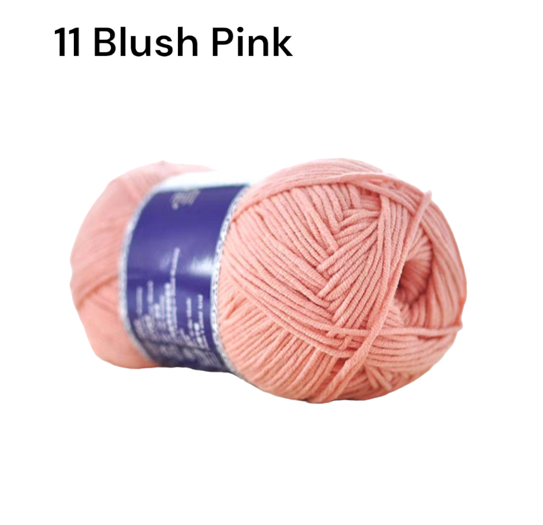 5ply Milk Cotton Yarns 100grams 雪妃尔 series