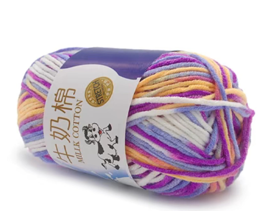 5Ply Milk Cotton Rainbow Color series
