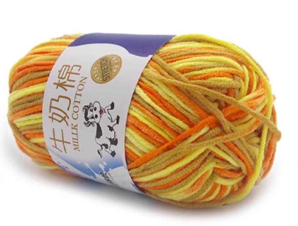 5Ply Milk Cotton Rainbow Color series